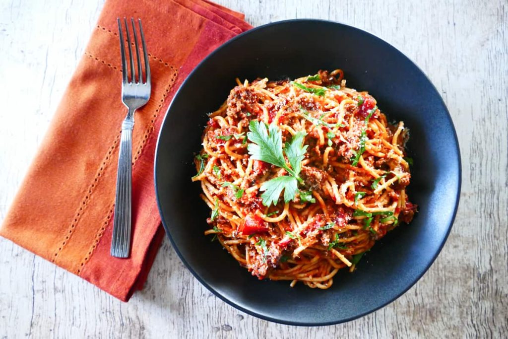 Instant Pot spaghetti