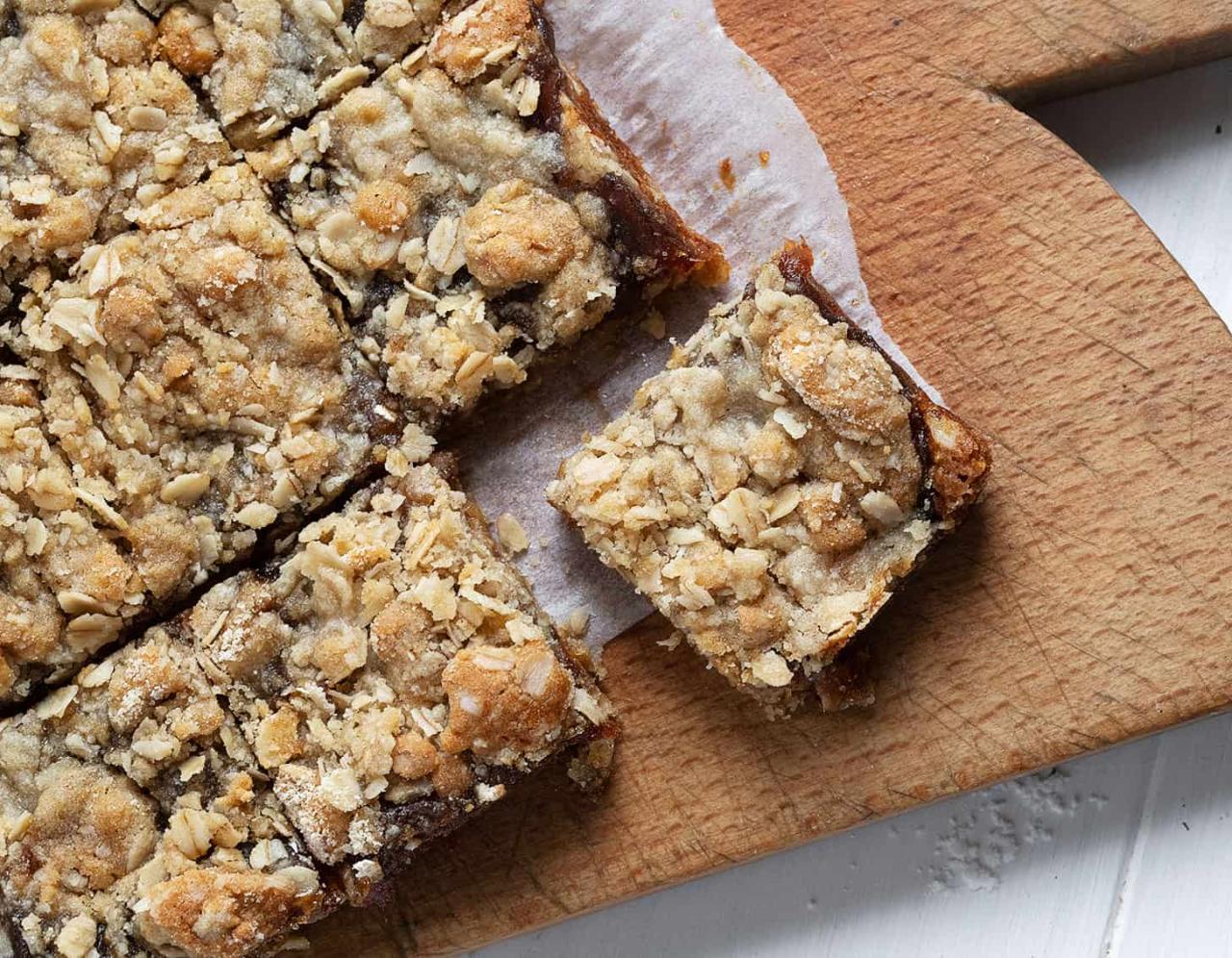 Old-Fashioned Date Squares - Seasons and Suppers