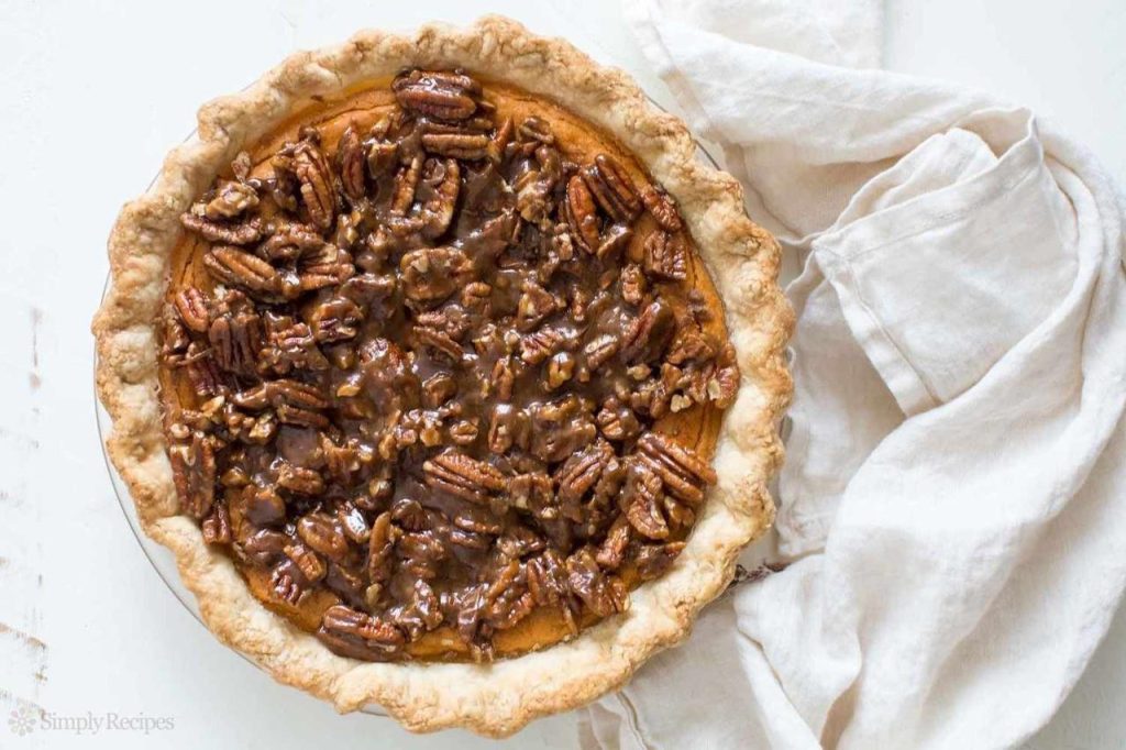 Sweet Potato Pie with a Butter Pecan Topping