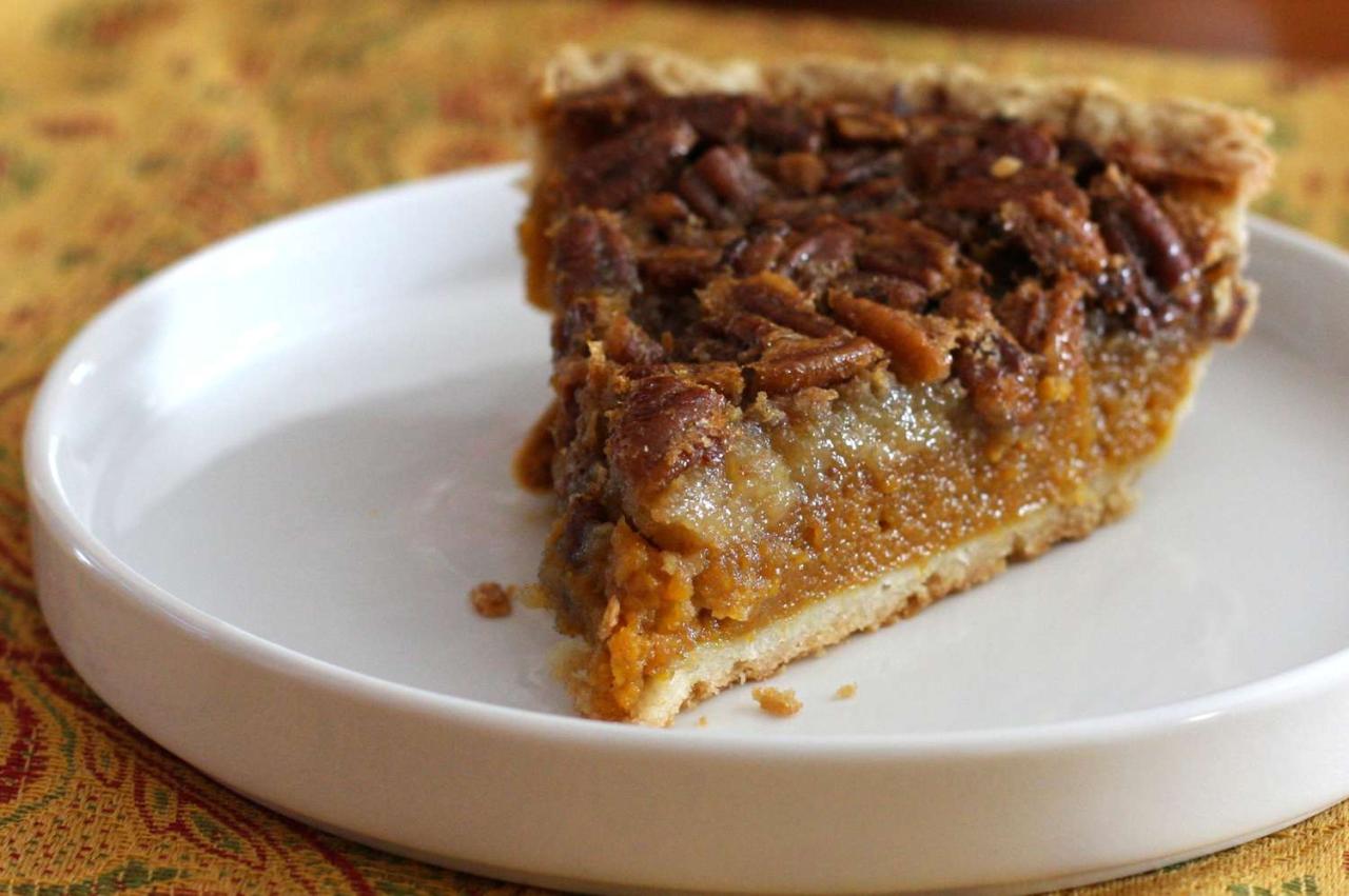 Sweet Potato Pie with a Butter Pecan Topping